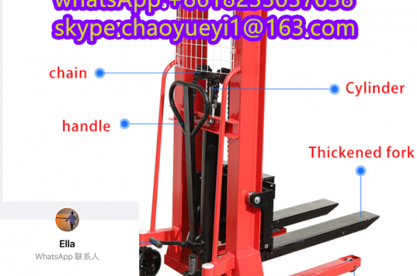 electric pallet stacker walking type electric stacking truck forklift